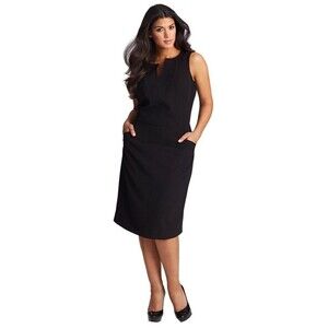 NWT $198 New Mynt 1792 High End Plus Womens 12W 12 Dress Black Sheath Pockets
